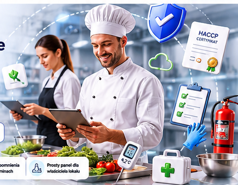 Obsługa gastronomii korzystająca z dokumentacji online